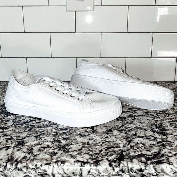ASOS Shoes - ASOS white lace up sneakers